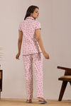 Sweet Moon Knit Cotton Pyjama Set - Baby Pink — thumbnail 2